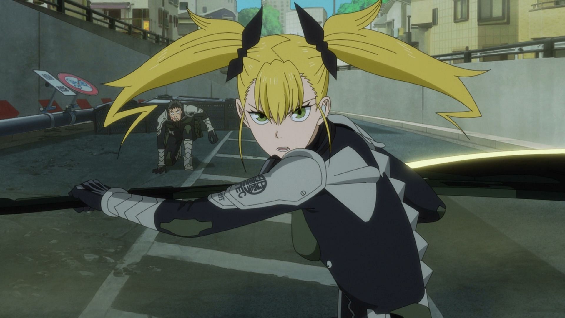 Kikoru saves Kafka (Image via Production I.G)